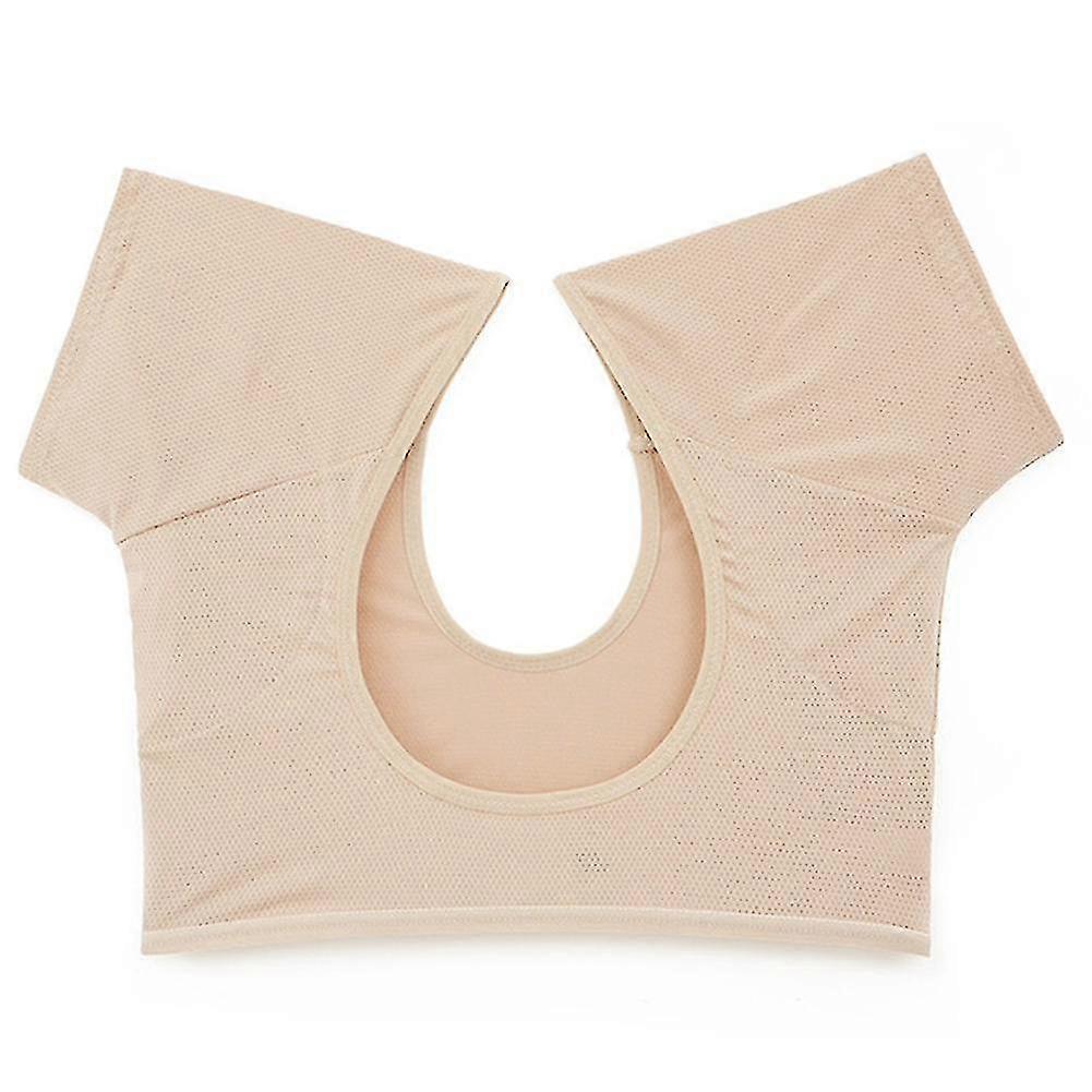 شبكة قصيرة الأكمام امتصاص العرق تي شيرت العرق العرق مزيل العرق وسادة للمواعدة التسوق -4