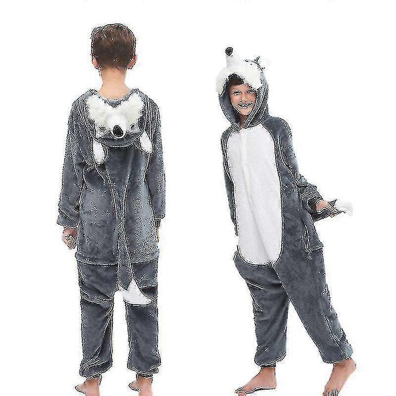 الصوف الأطفال Onesie بيجاما تأثيري بيجاما زي حافة الذئب
