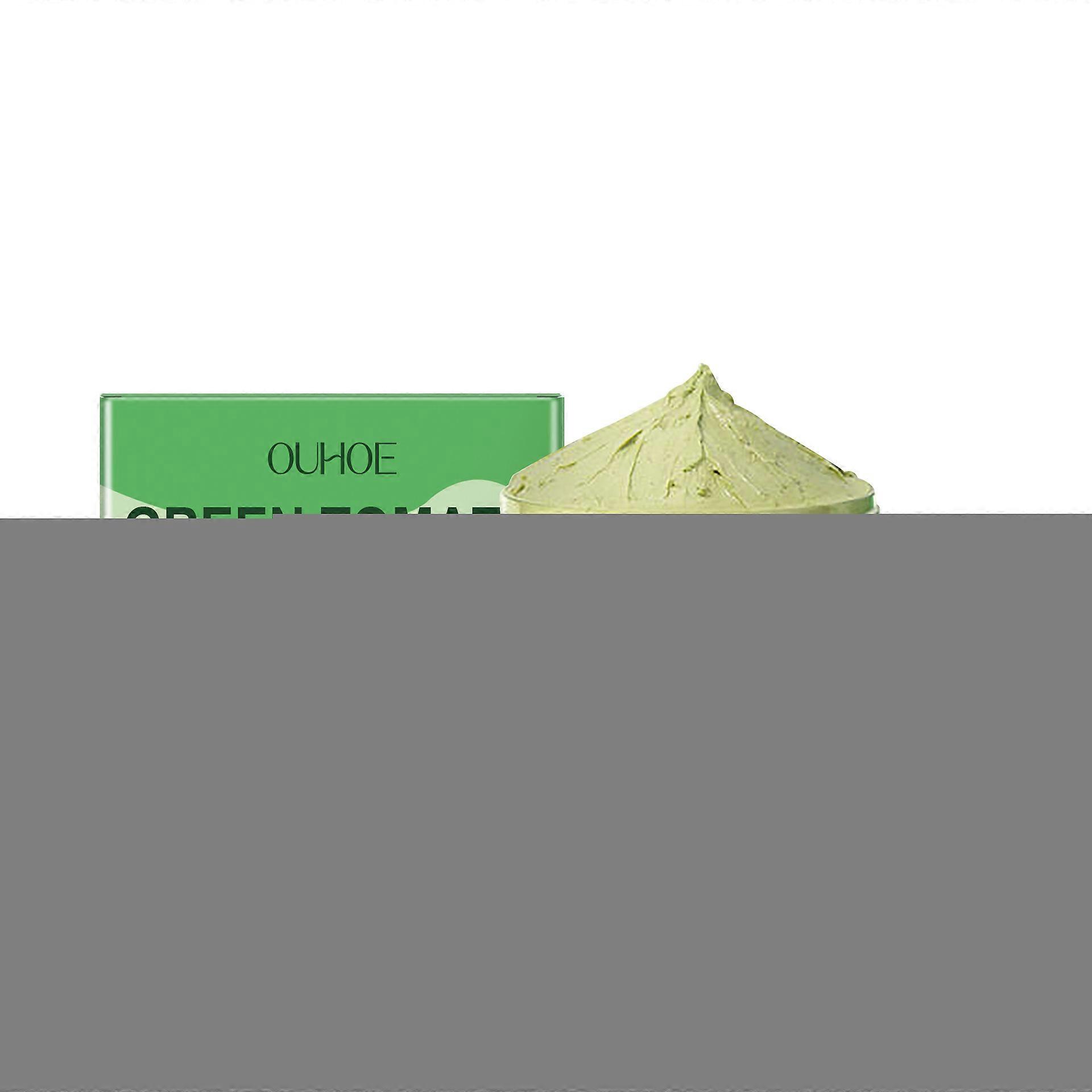 Masque à l'argile verte, nettoyant pour masque à l'argile verte pour un nettoyage en profondeur, un contrôle du sébum et une purification des pores, éclaircissant, éliminant les points noirs et les saletés