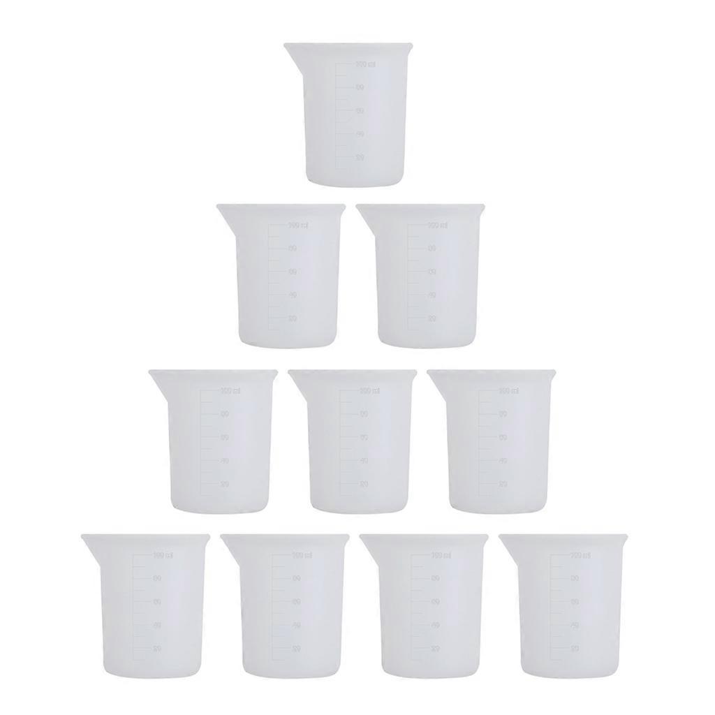 Silicone Measuring Cups for Resin Non-Stick Mixing Cups Glue Tools,Precise Scal