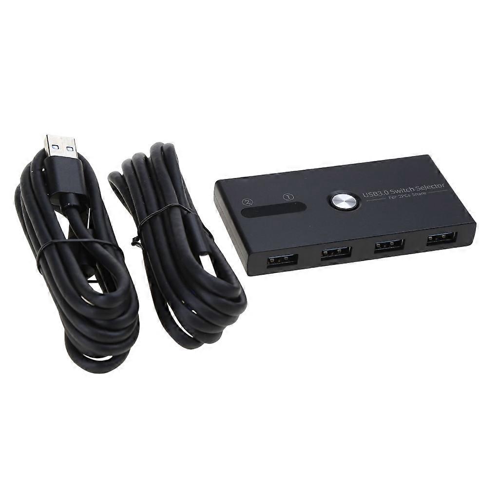 USB 3.0 Switch 2 in 4 Out KVM Switcher Docking Station Printer Sharing Device