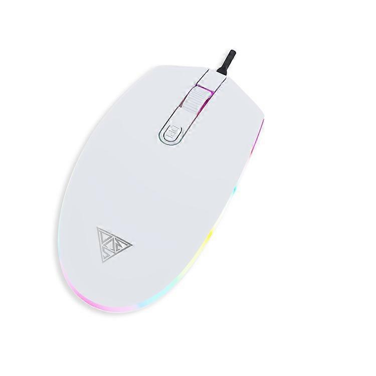 Wired Silent Mouse Gaming 2400DPI Office Mouse with RGB Breathing Light for PC Laptop Notebook Game