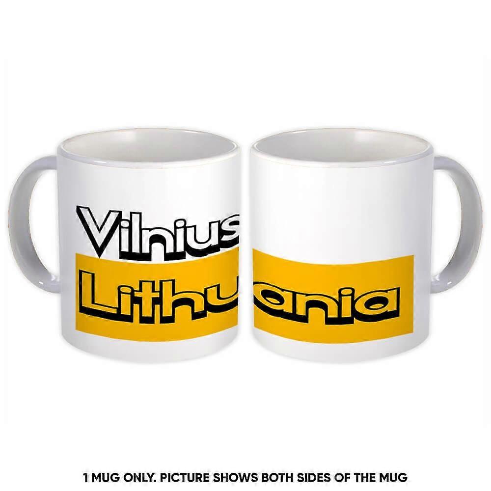 Taza de regalo: Vilnius Lituania Rectángulo