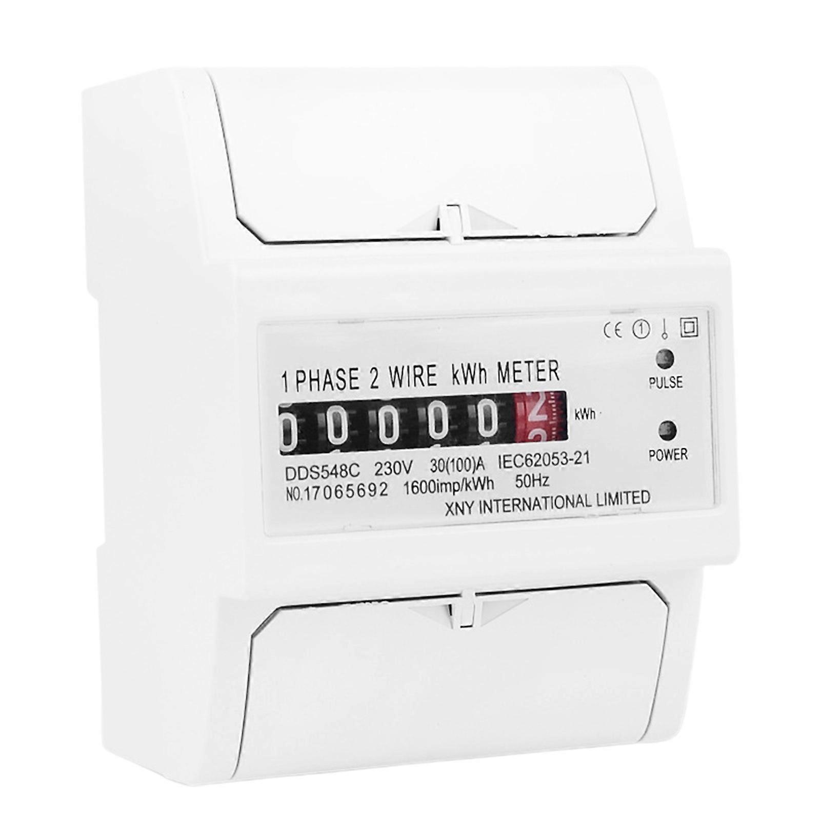 DDS548C 30-100A 230V Rail Type Electricity Meter Widely Used Counter Practical Electric Energy Meter for Household