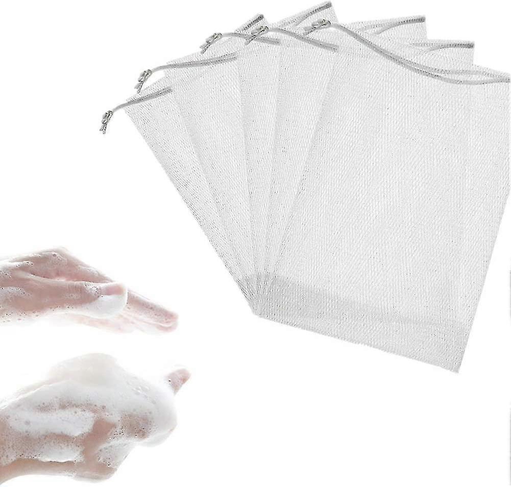 50x Soap Net Soap Bag Soap Saver Soap Scrap Bag Soap Sack Bubble Mesh Bags With Cord Cleaning Tools fast
