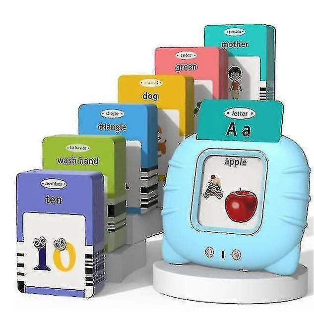幼児のためのトーキングフラッシュカード1 2 3 4 5、言語療法玩具自閉症玩具、255カード-510面、教育学習インタラクティブ玩具tw速い