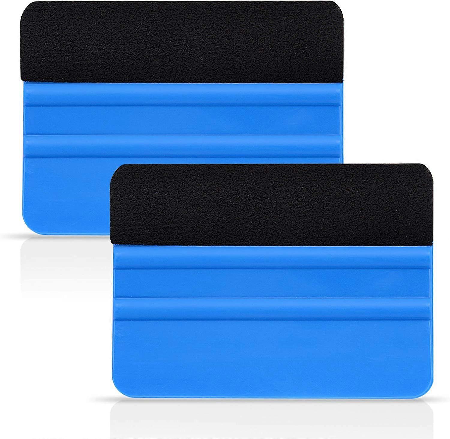 Durable Black Felt Edge Scraper for Automotive Vinyl Film Wrap Decal Scraper Window Tint Jobs Professional No Scratch Scraper.