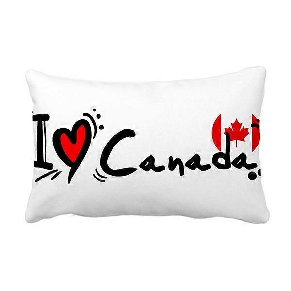 I Love Canada Throw Pillow