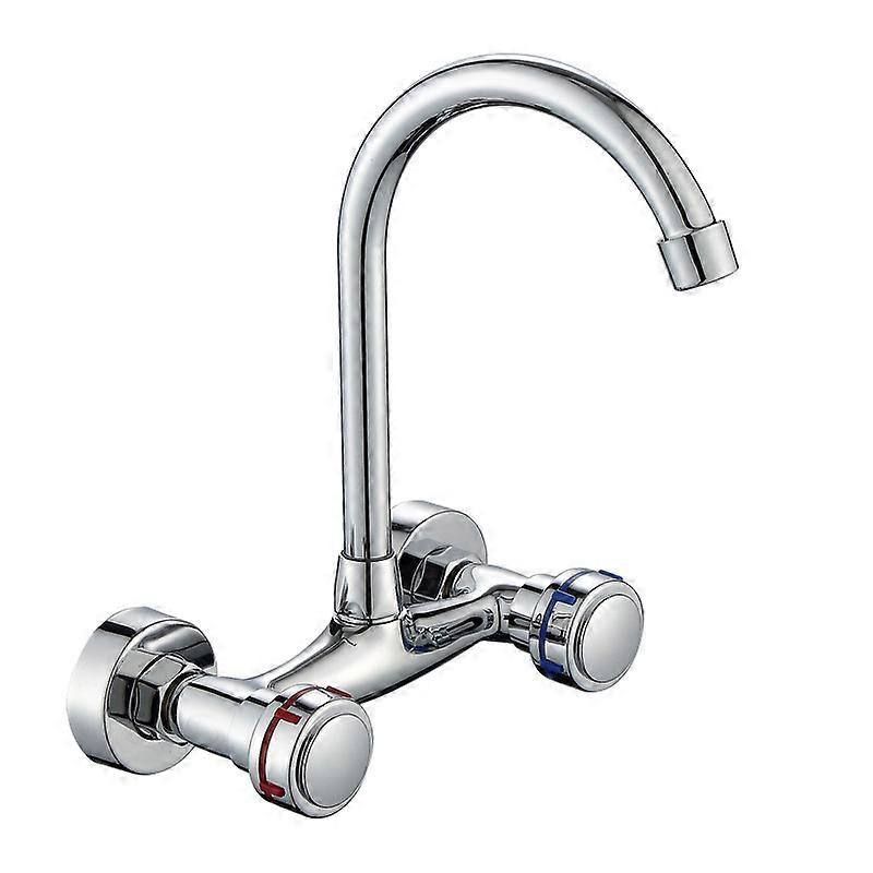 Copper Wall Mounted Cold and Hot Faucet Kitchen