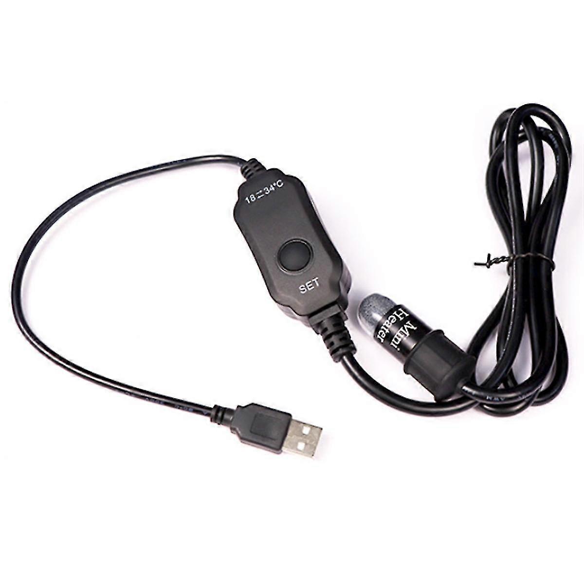 View of 10w Mini Aquarium Heater Fish Tank Heater Thermostat Temperature ...