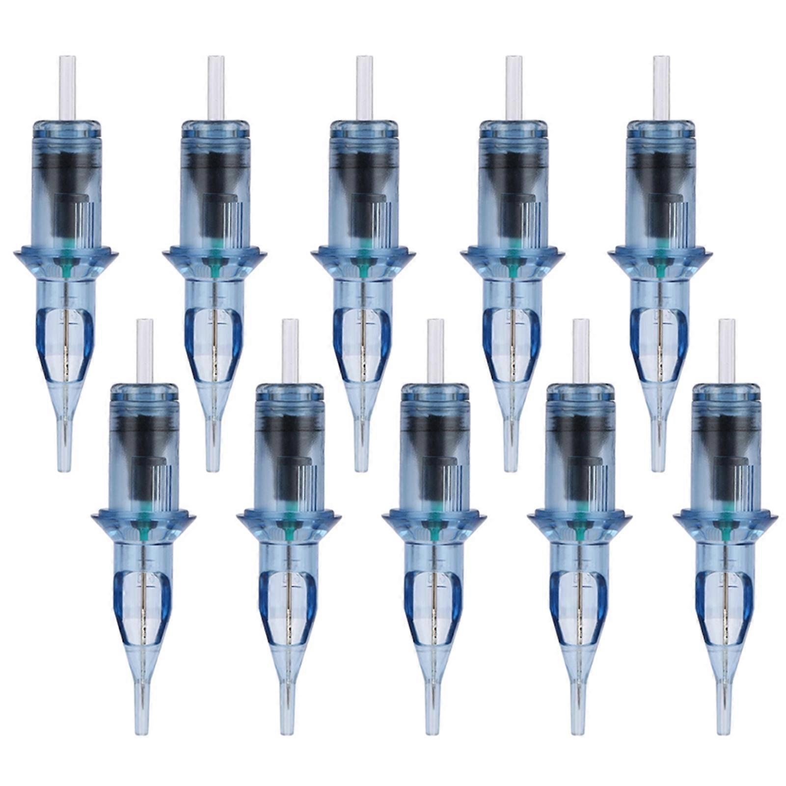 10pcs Disposable Tattoo Cartridges Needles Round Liner 3RL Membranes Tattoo Needles Long Taper for Makeup