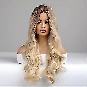 natural center parting wavy wigs,wig