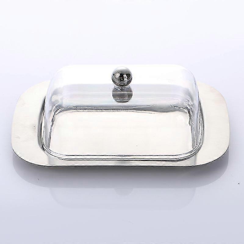butter dish container cheese server storage steel keeper stainless