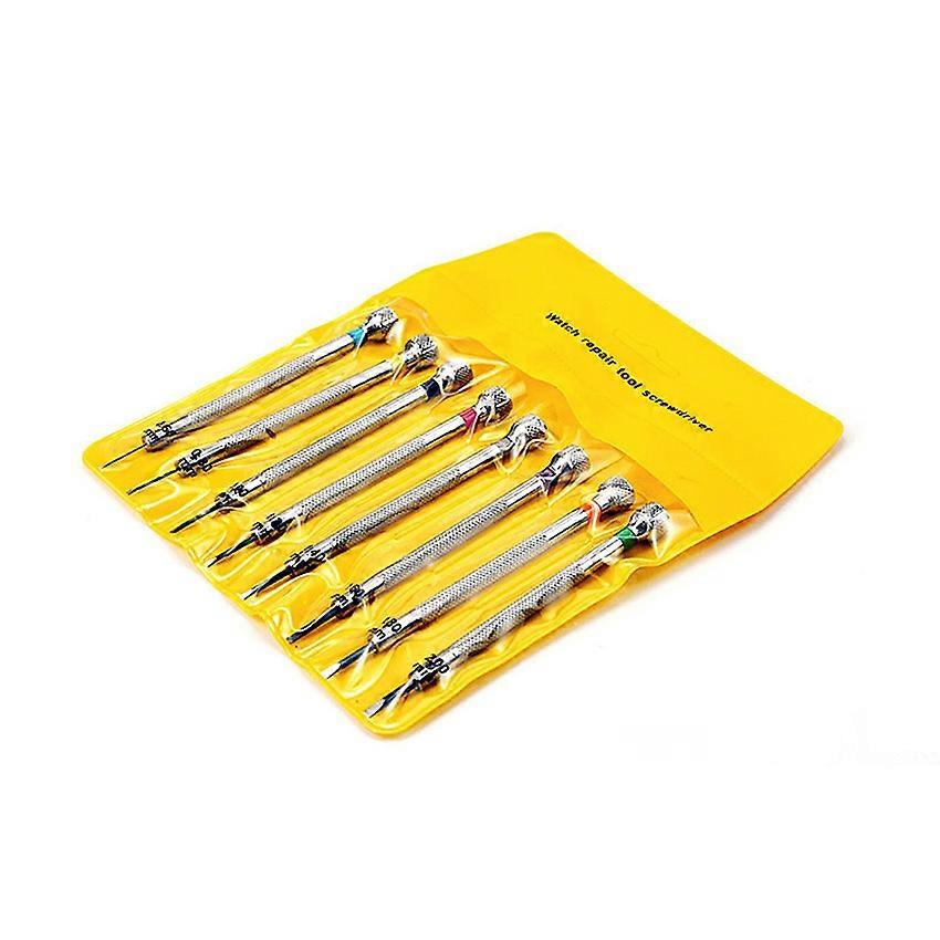 Watch Repair Tools Multi-size 0.6-2.0 Screwdriver 8pcs Set
