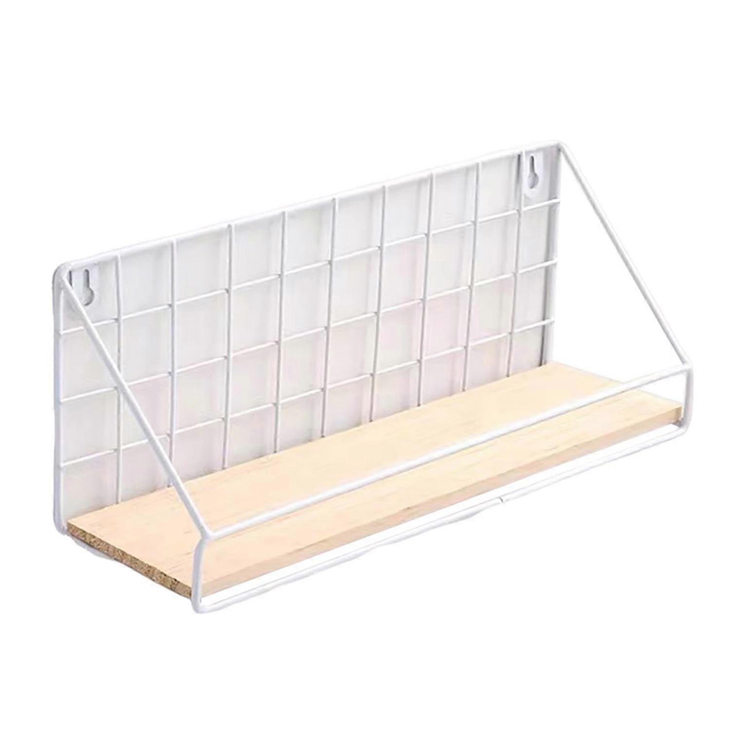 Creative Wall Mounted Shelf Durable Iron Construction Strong Load-bearing Wall Hanging Basket