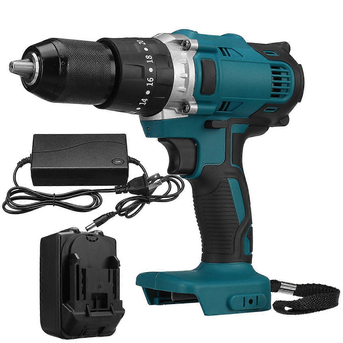 388Vf 13mm 18v 520n.m Electric Drill Electric Screwdrivers 3 Drill Modes Switch Stepless Speed Power Tools