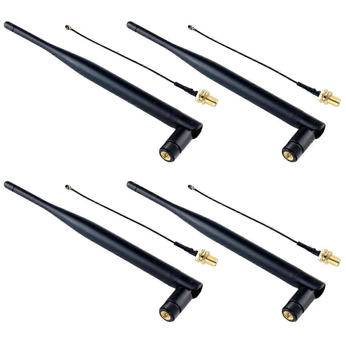 4pcs 915Mhz Antenna 5DBi SMA Male with IPEX Extenstion Cable Omni-Directional LoRa Antenna