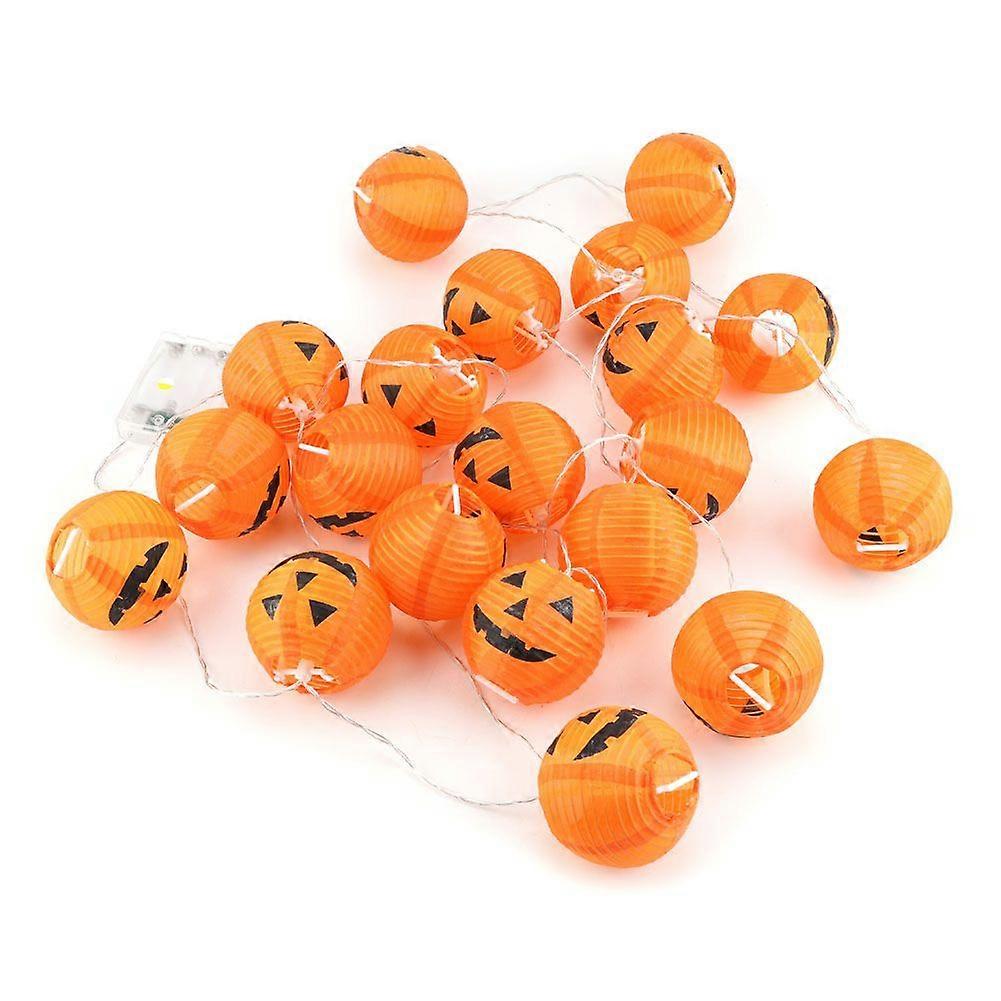 20 LED Bulbs Lighting Decorations Pumpkin Shape Decorative String Lights for Halloween