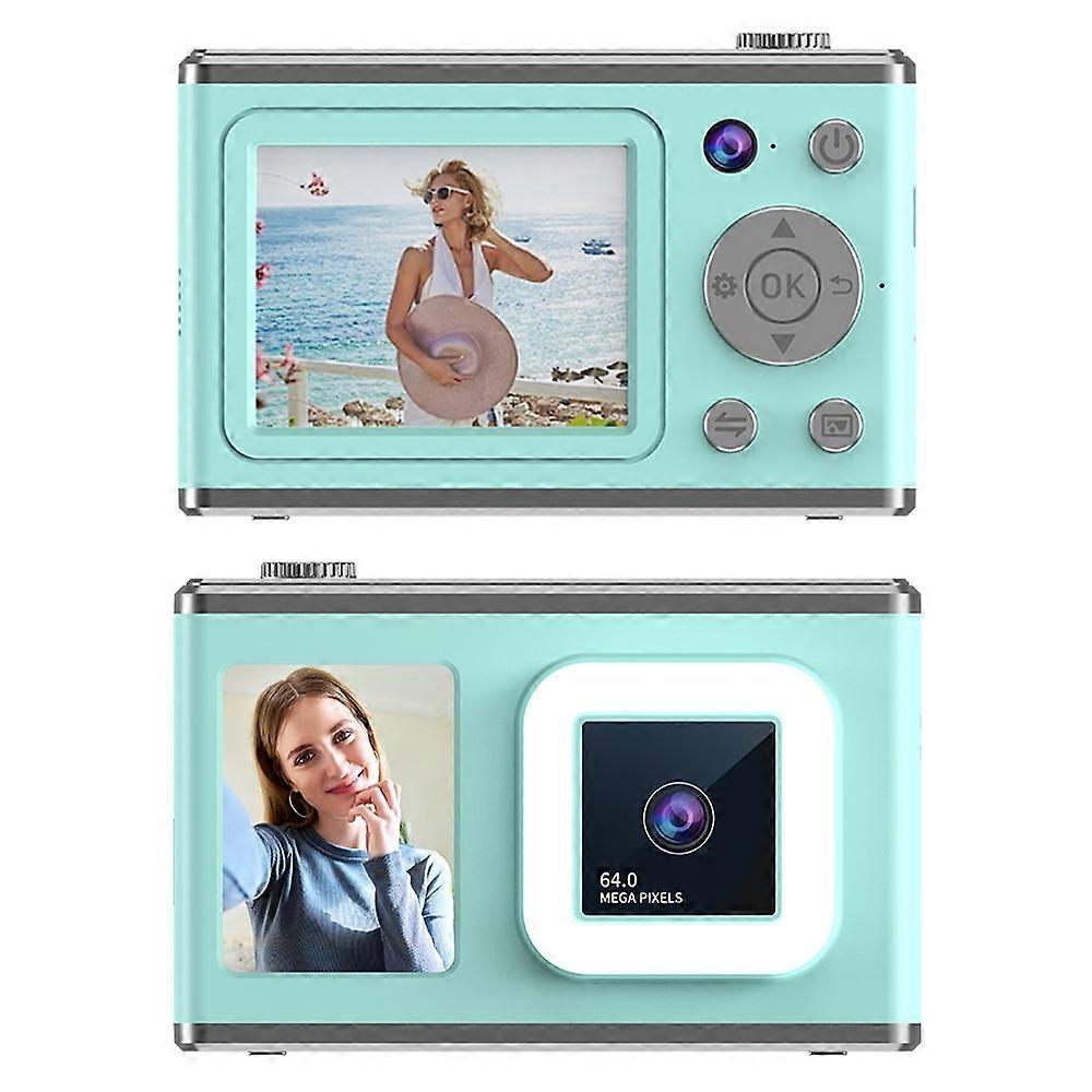 Y23 2.4 Polegadas HD Tela Dual Lens Gravação de Vídeo CCD Câmera Digital com Luz de Preenchimento (sem TF