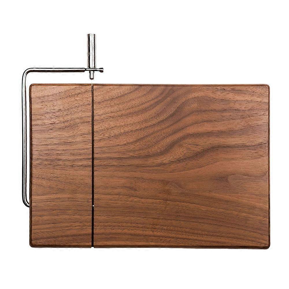 Cheese Slicer Cutter Board for Block Cheese Effortless Slicing Wood Hard Semi-Soft Cheese Butter Vegetables Guillotine Sausage Ham Biltong Jerky Slice