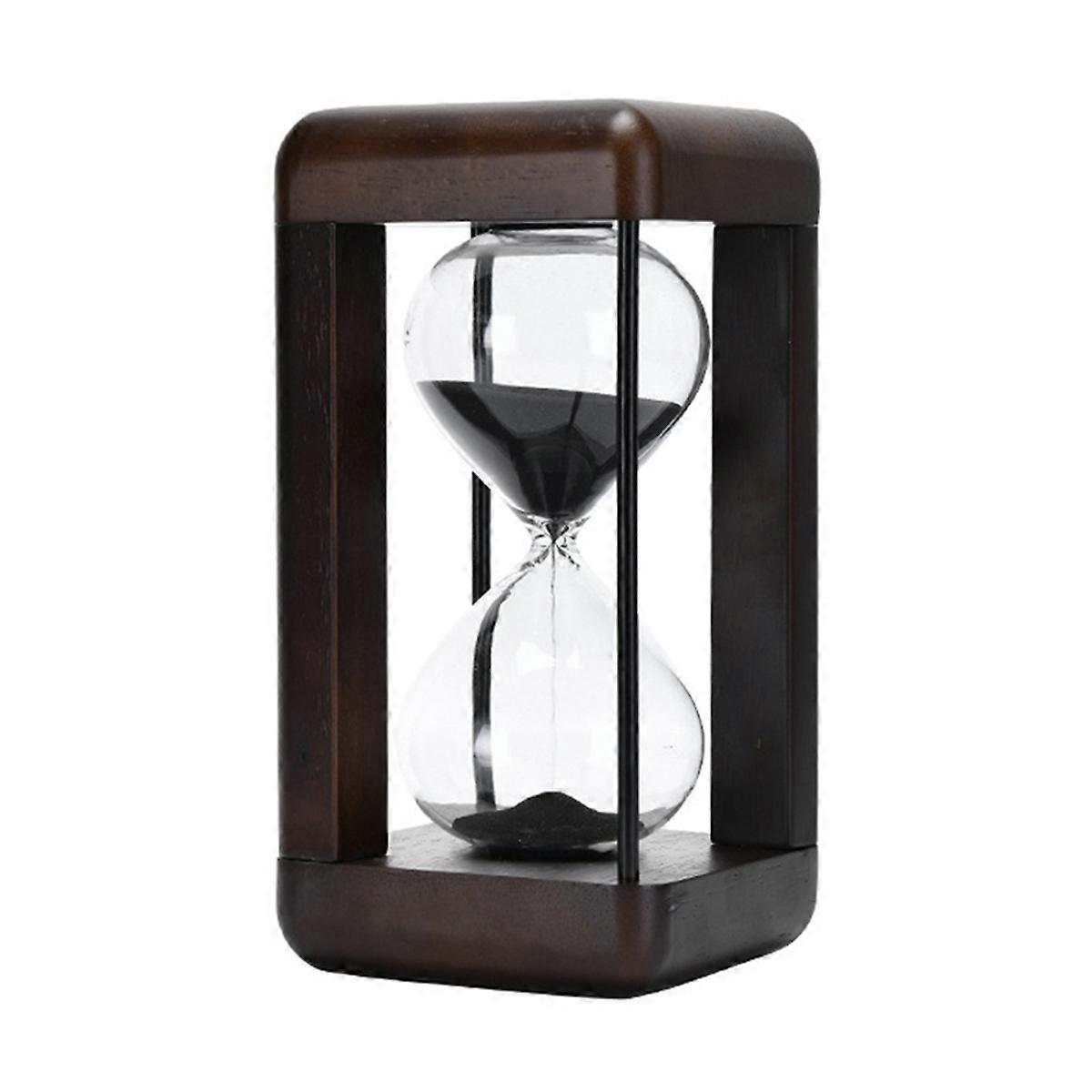 Large Premium Walnut Hourglass,60 Minutes Sand ,Hour Glass with Sand Timer for Gift,Hourglass Decor