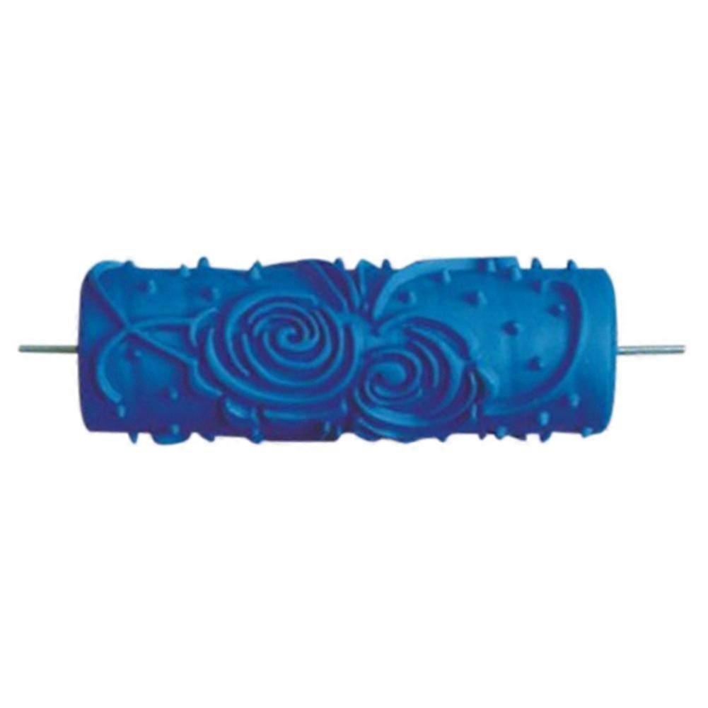 5 Inch Embossed Paint Roller Sleeve Wall Texture Stencil Brush Pattern Decor 039y