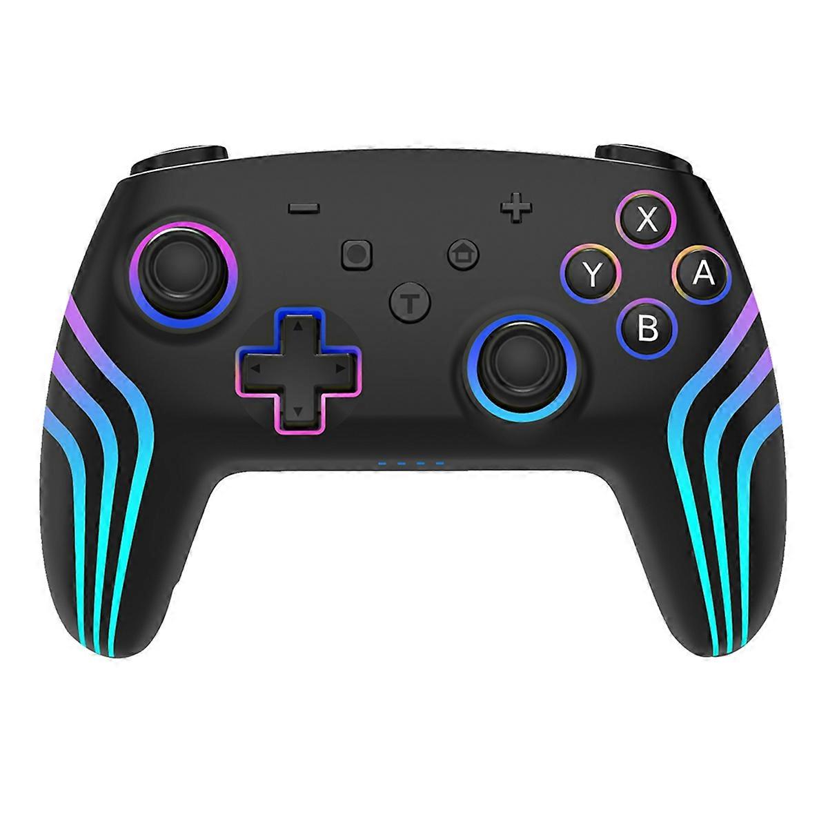 Wireless Game Controller for Lite with Six Axis Gyro Sensor,3D Joystick Calibration&RGB Colorful Light A