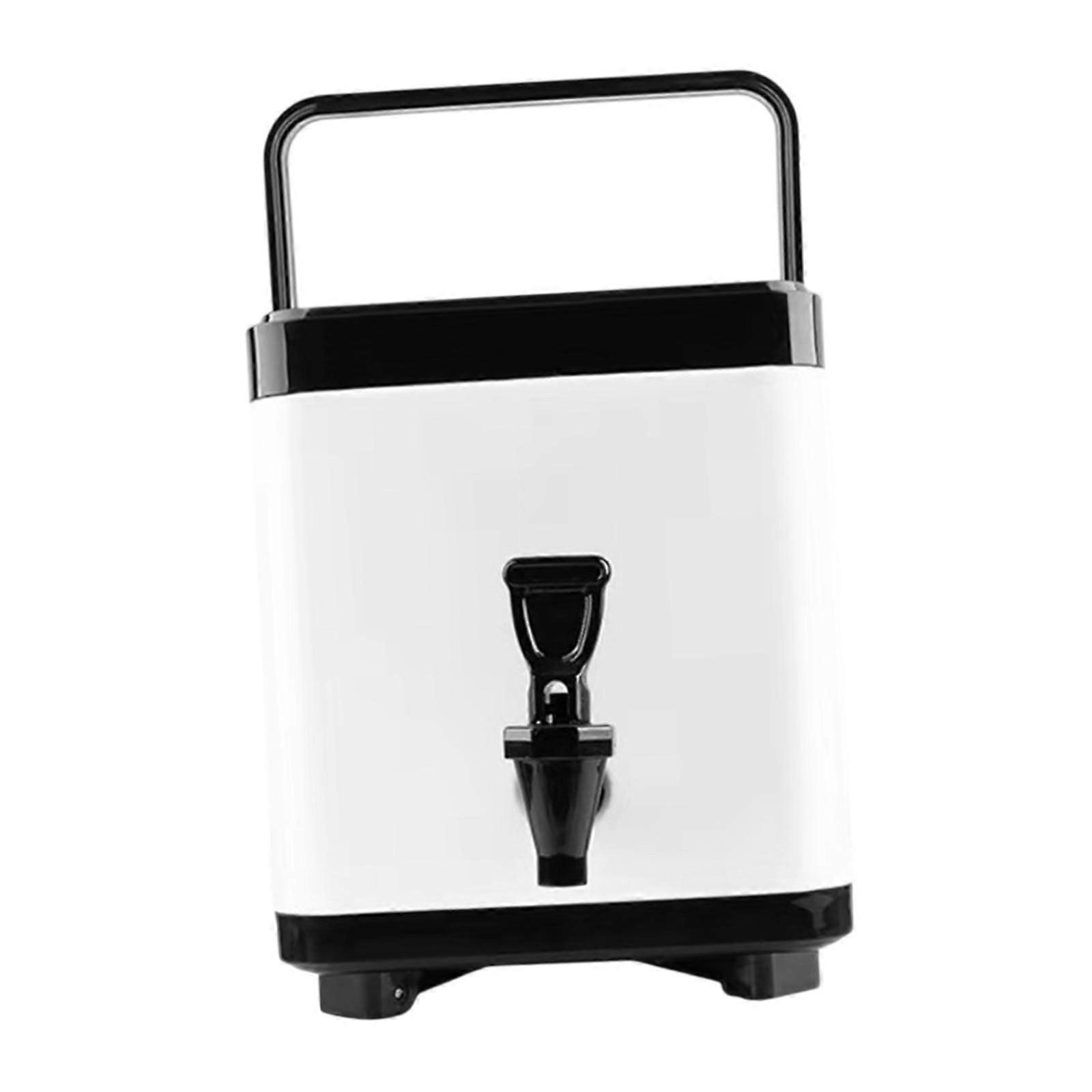 Varm og kald drikkedispenser Bærbar melkespannet for grøtsuppe utendørs 6L