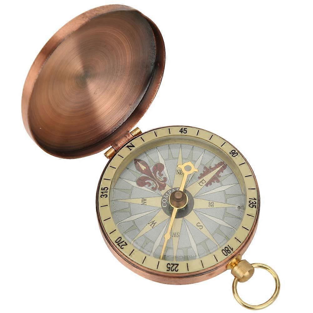 Vintage Pocket Compass & Camping Watch for Outdoor Adventures, Durable Survival Gear with Waterproof Design and Analog Display