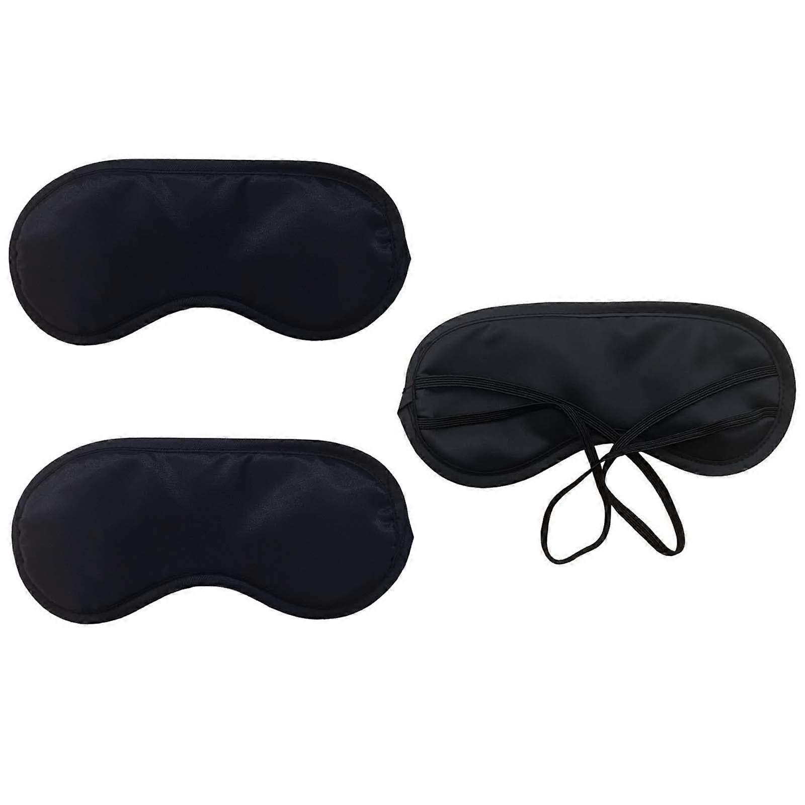 3-Pack Soft Sleep Eye Masks | Lightweight Travel Blindfolds for Better Sleep, Relaxation, and Comfort