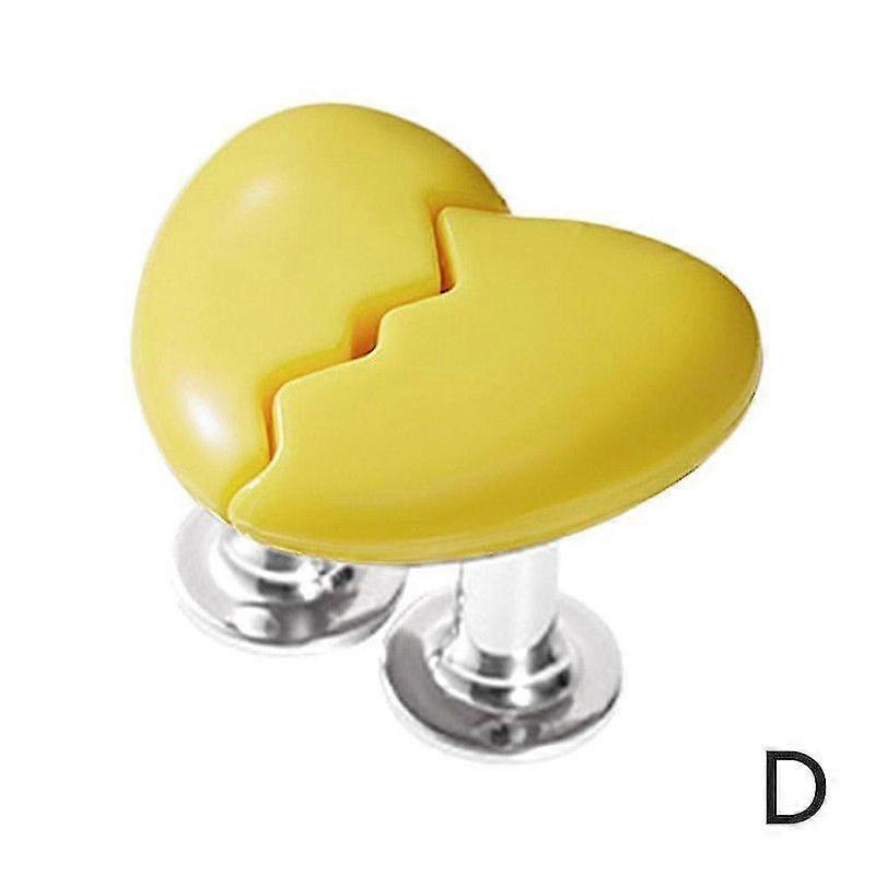 Love Heart Shaped Toilet Button Colorful Plastic Toilet Tank Button Aid