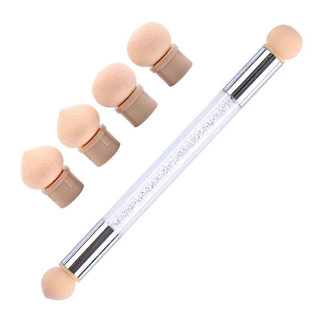 Double-Headed Gradient Sponge, Reusable, Easy-Clean Nail Art Tool