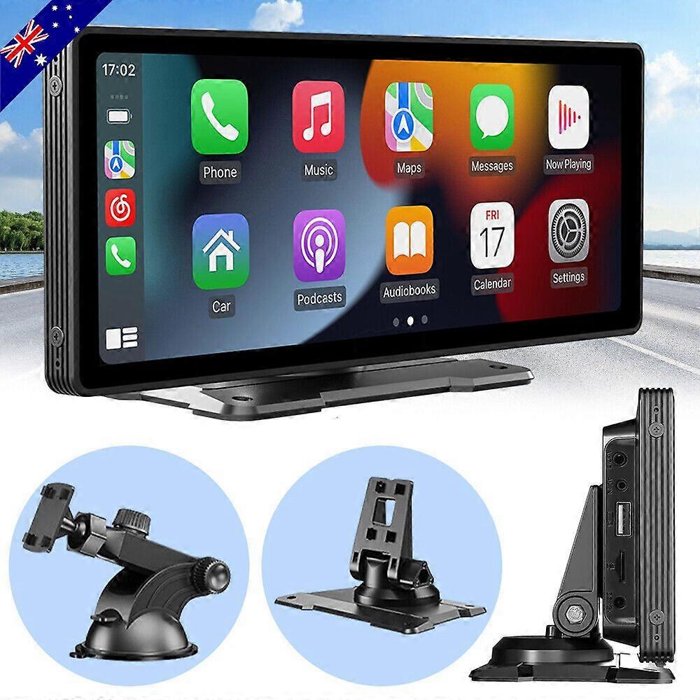 10.26" 2K Car Portable Wireless Apple CarPlay Android Auto FM Touch Screen Radio No.15526