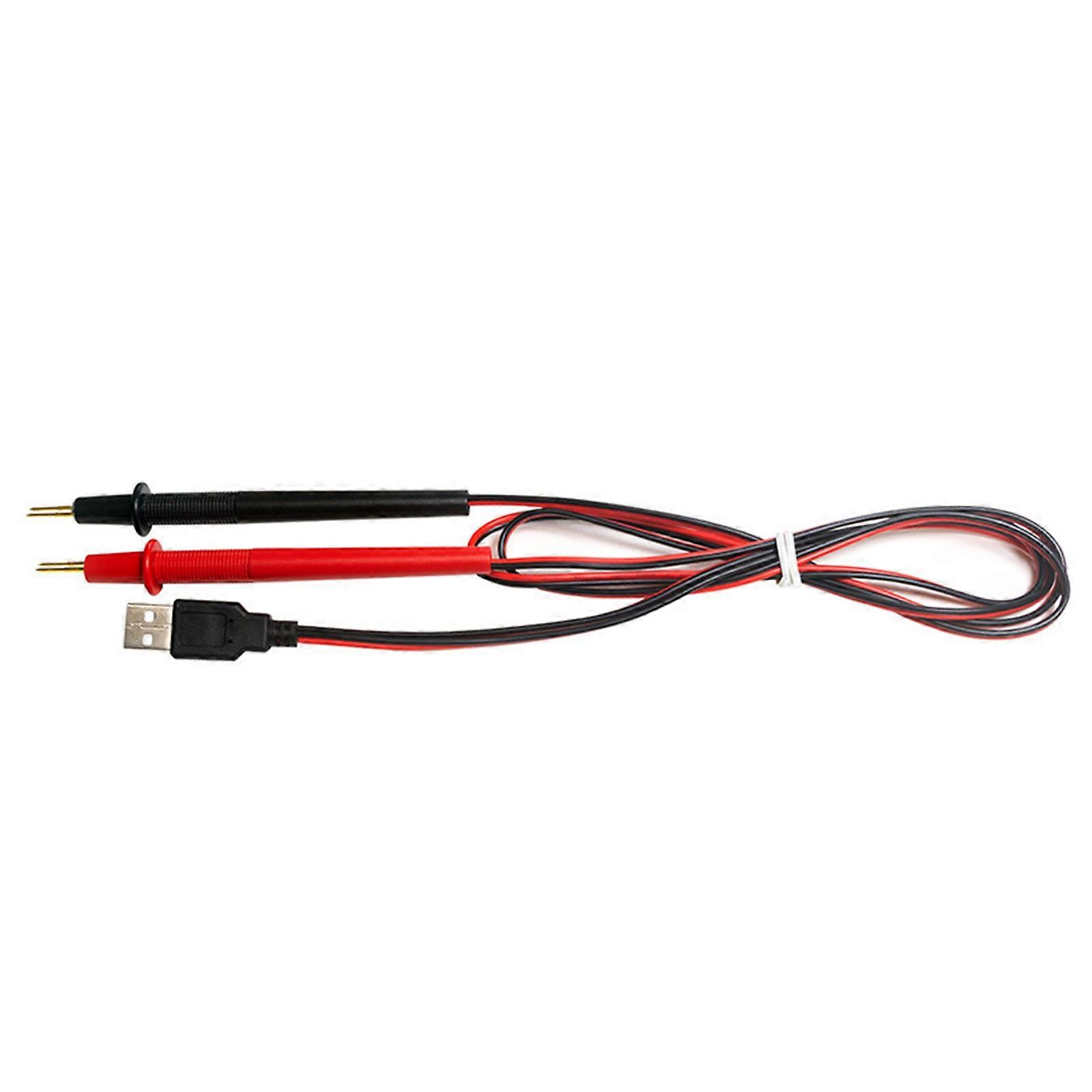 Precisions USB 4 Tel Kelvin Klipsi Pil Direnci Test Cihazı Probu Plastik Pil İç Direnç Test Klipsi 1-100