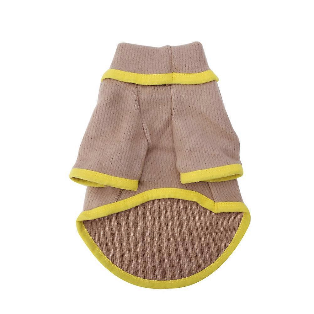Warm Dog Clothes with High Collar, Simple and Cozy Puppy Outfit