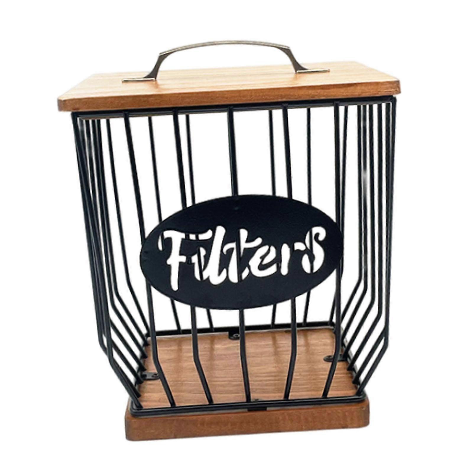 Kaffeepad-Halter Kaffeepad-Behälter Organizer Tasse Metall Kaffeebar