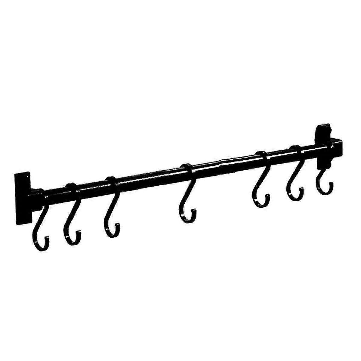 Wall Mounted Kitchen Utensil Rack, Stylish & High Quality Design with Adjustable Distance Hooks, Easy Installation for Multi-Surface Use, Space