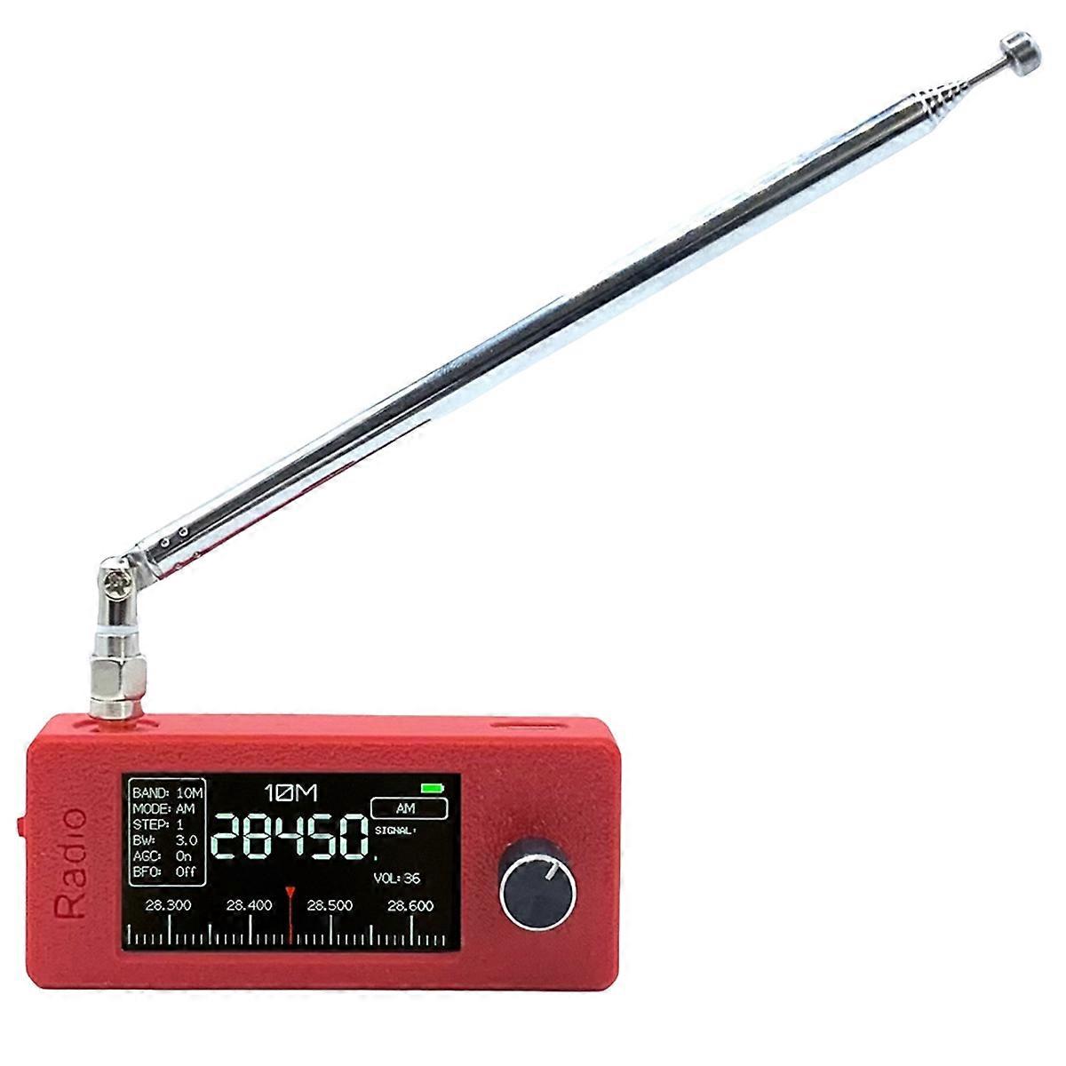 Vreckové rádio SI4732 s frekvenciou 0,5 – 108 MHz, prijímač, mini rádio, teleskopická anténa, ESP32-S3, LSB, HF, SW, MW, VHF