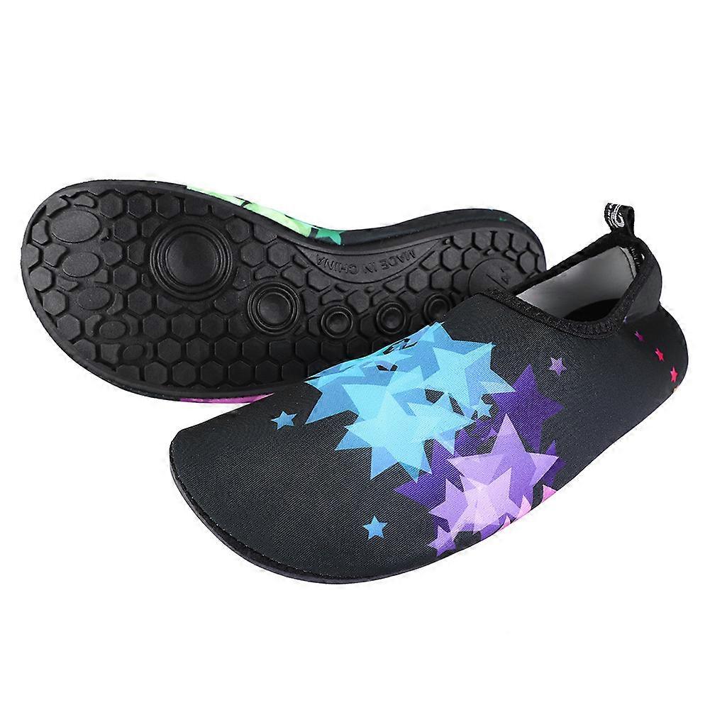 Snorkeling Socks Elastic Antiskid Printing Diving Socks River Tracing Men Unisex M