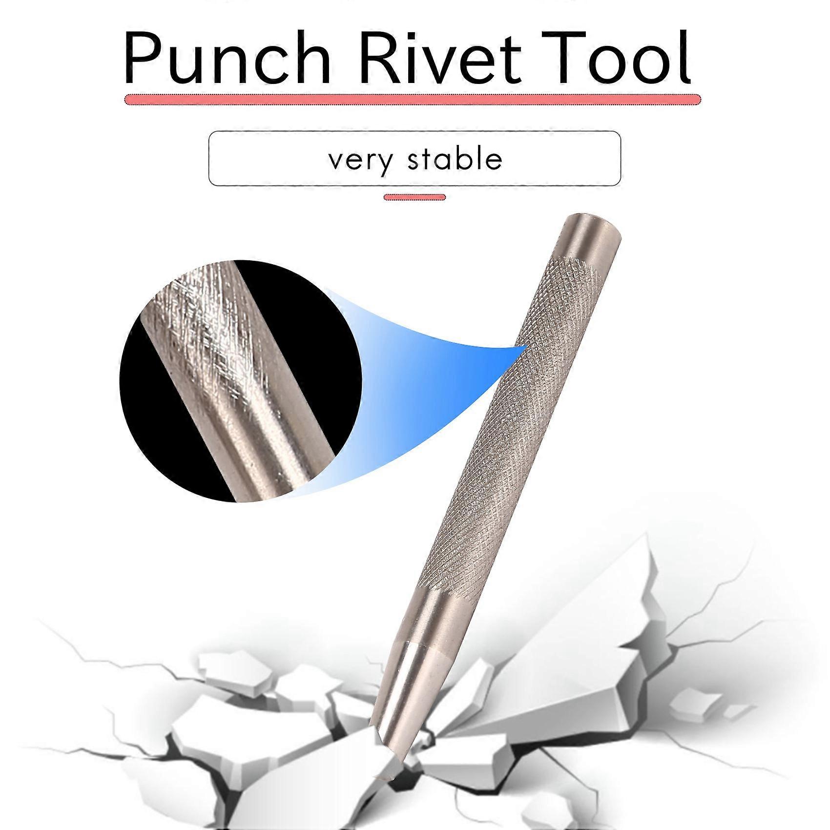 20Pack Copper Rivets and Burrs (14mm and 19mm) with 2Pcs Punch Rivet