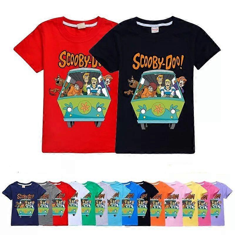 Pojat Tytöt 100% puuvillaa SCOOBY-DOO T-paita Lapset Rento Lyhythihainen T-paidat