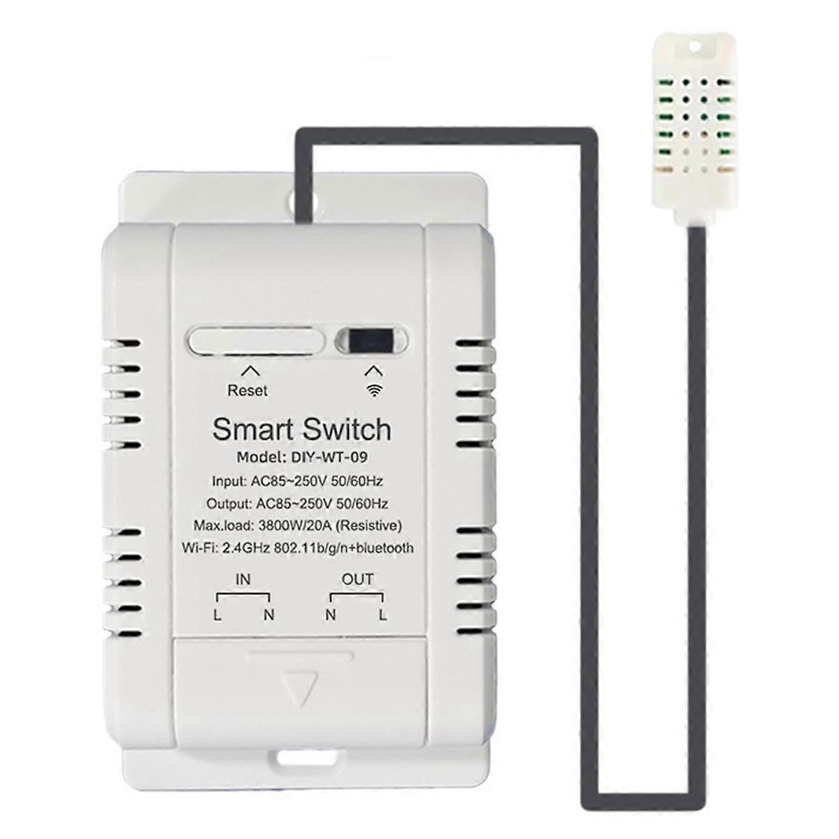 WIFI Temperature Humidity Switch 20A