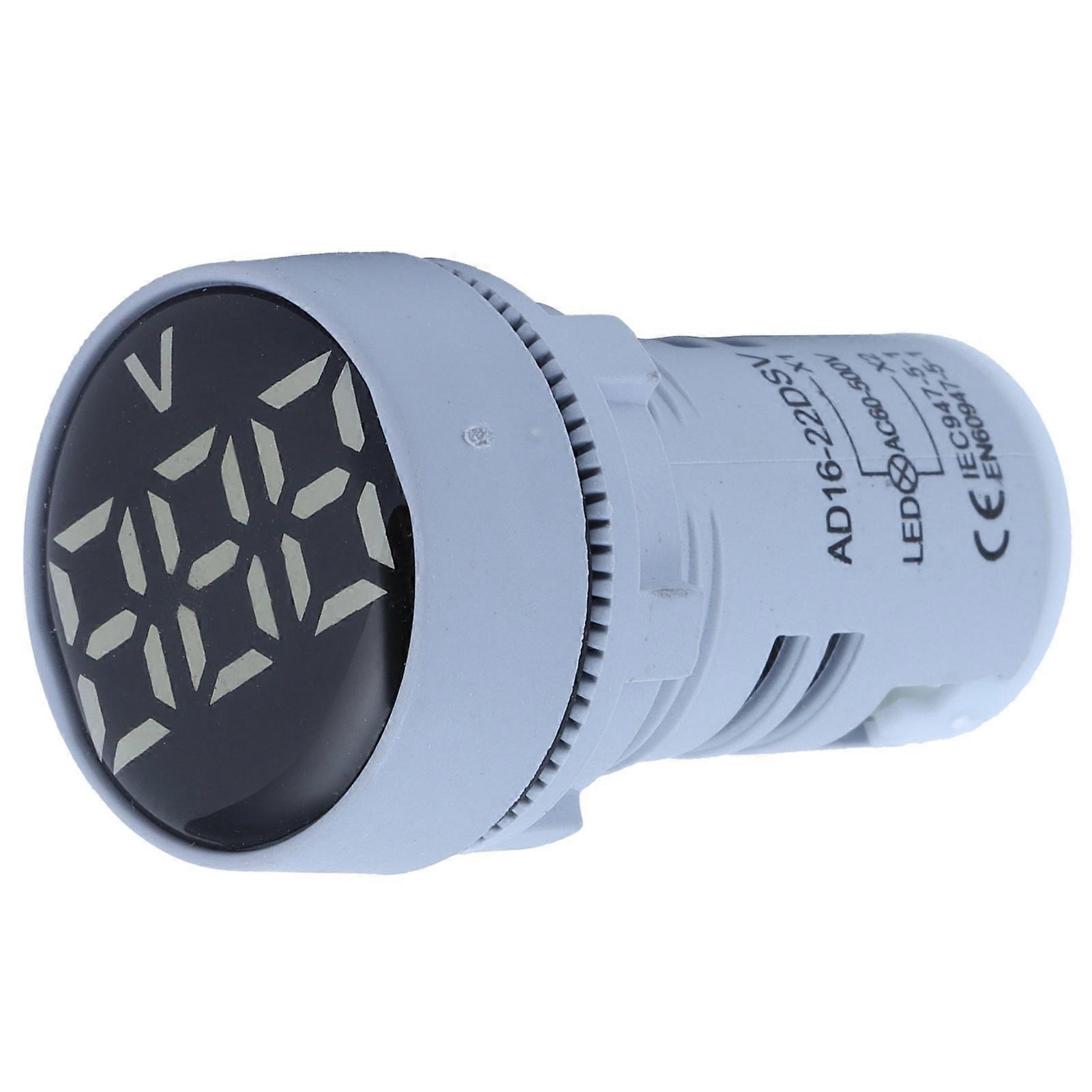 AD16-22DSV Digital Voltage Meter Indicator 60-500V AC White