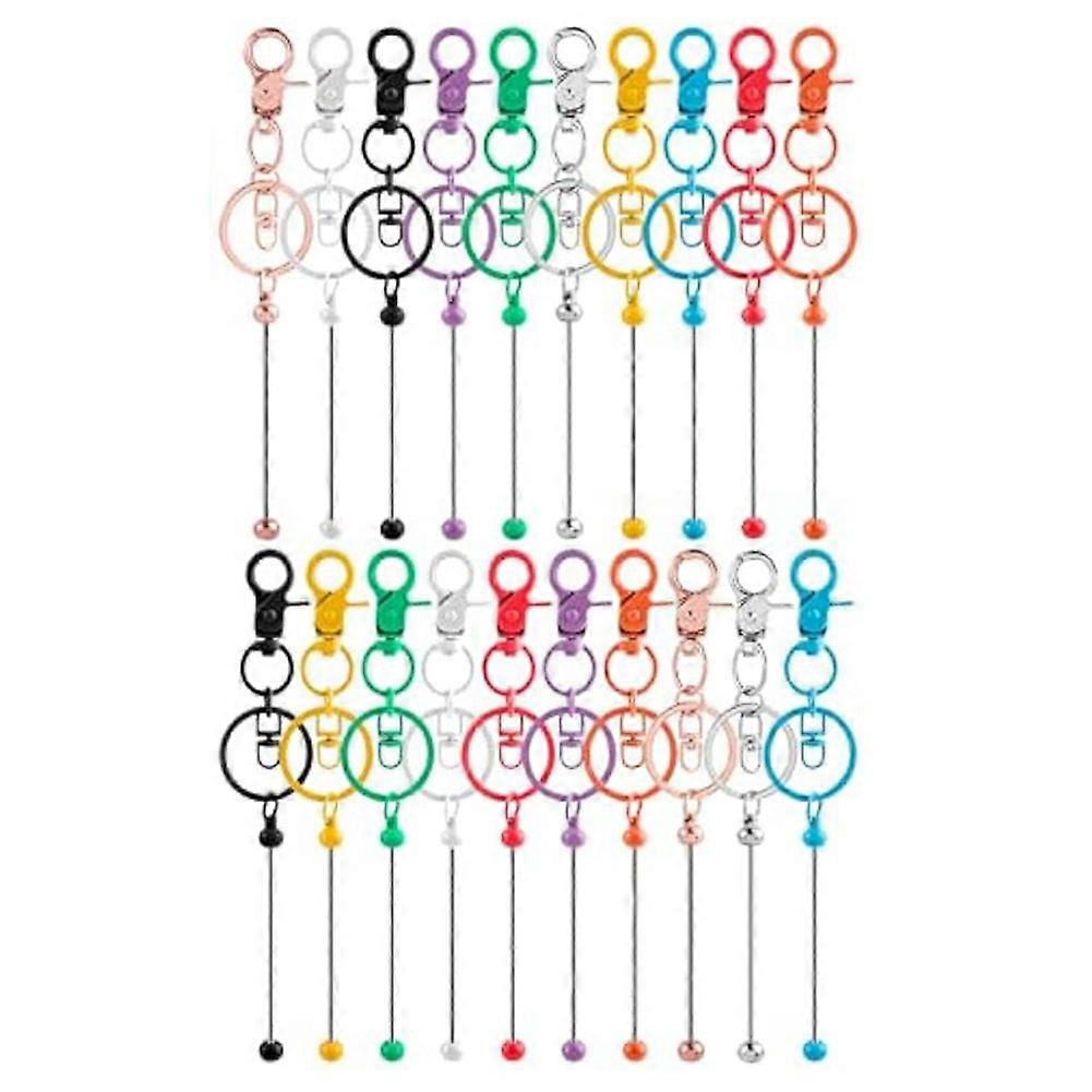 Diy Multicolor Blank Beadable Keychains-Keychain Bars