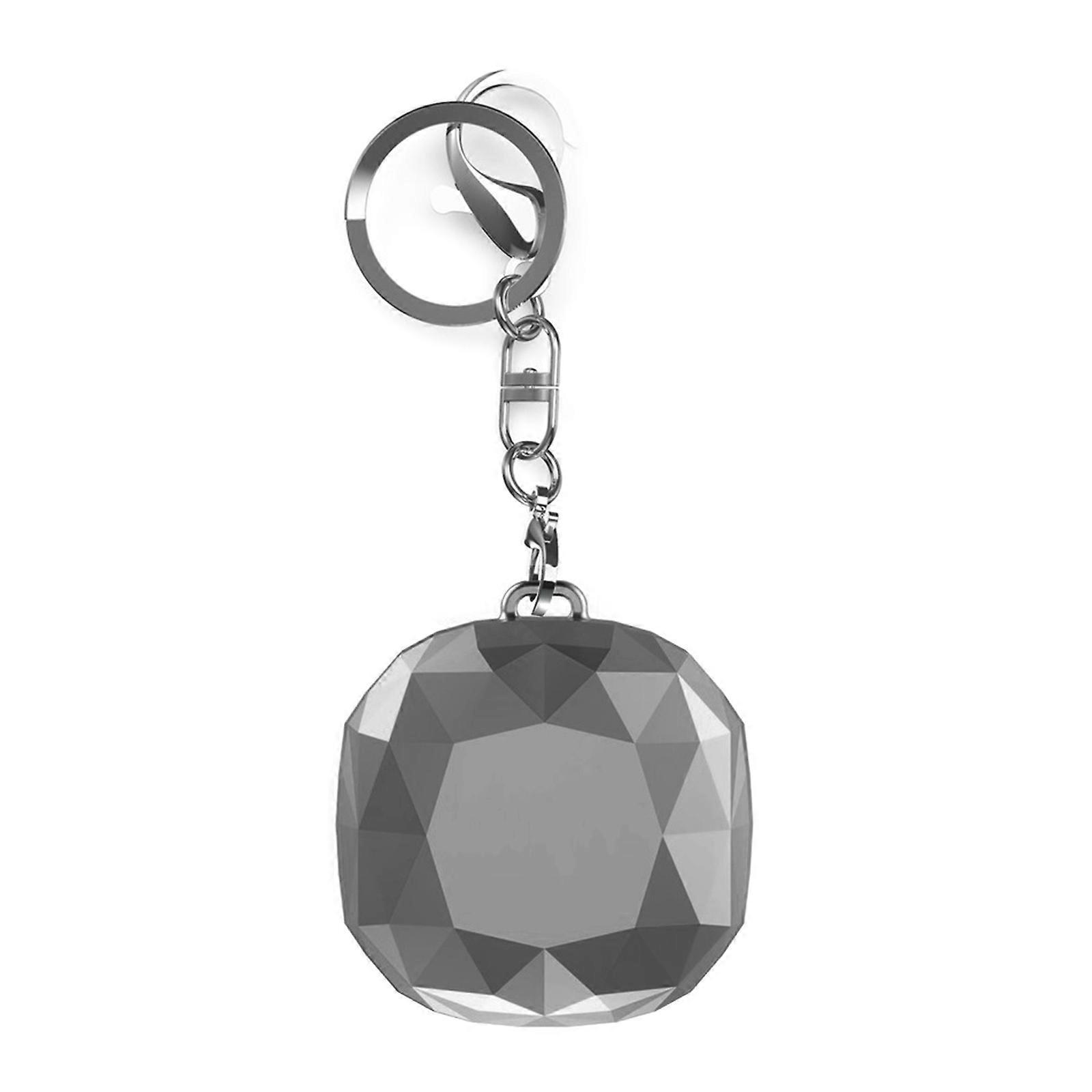 Earbuds Box For Buds Live/Pro/Buds2 Earphone Protective Case Translucent Diamond Pattern PC Hard Shell-  Transparent blackeni