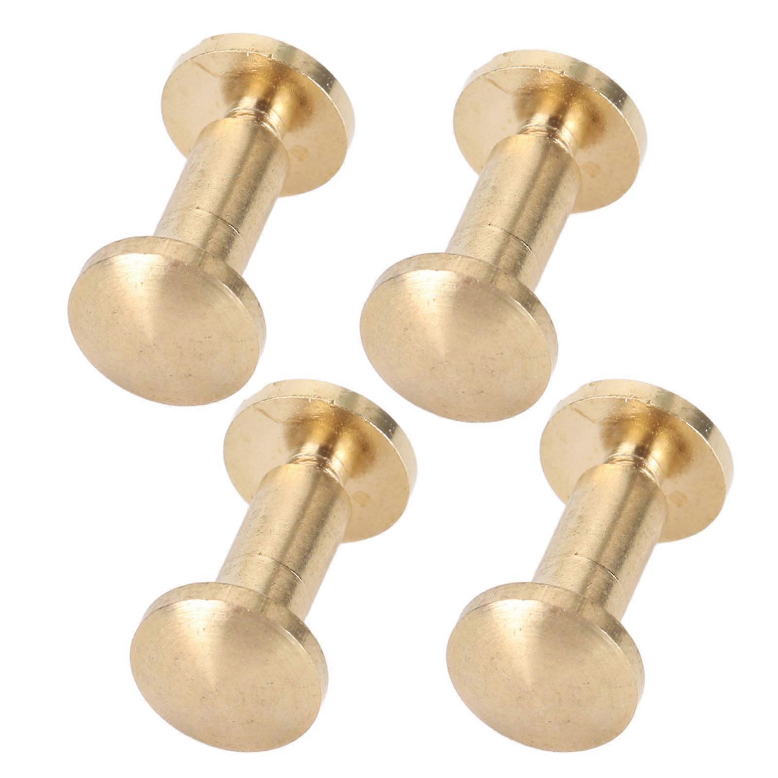 50 Set Brass Rivets Kit 8mm Decorative Curved Rivet for Leather