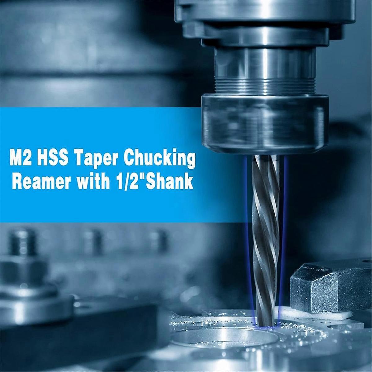 Bridge Construction Reamer Drill Bit, M2 HSS Taper Chucking Reamer