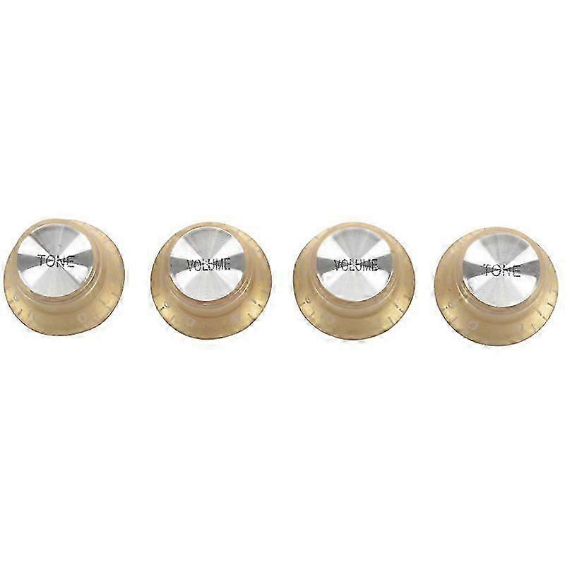 Apply Set Gold Top Hat Knob for Gibson for Les Paul Gold Foil Button