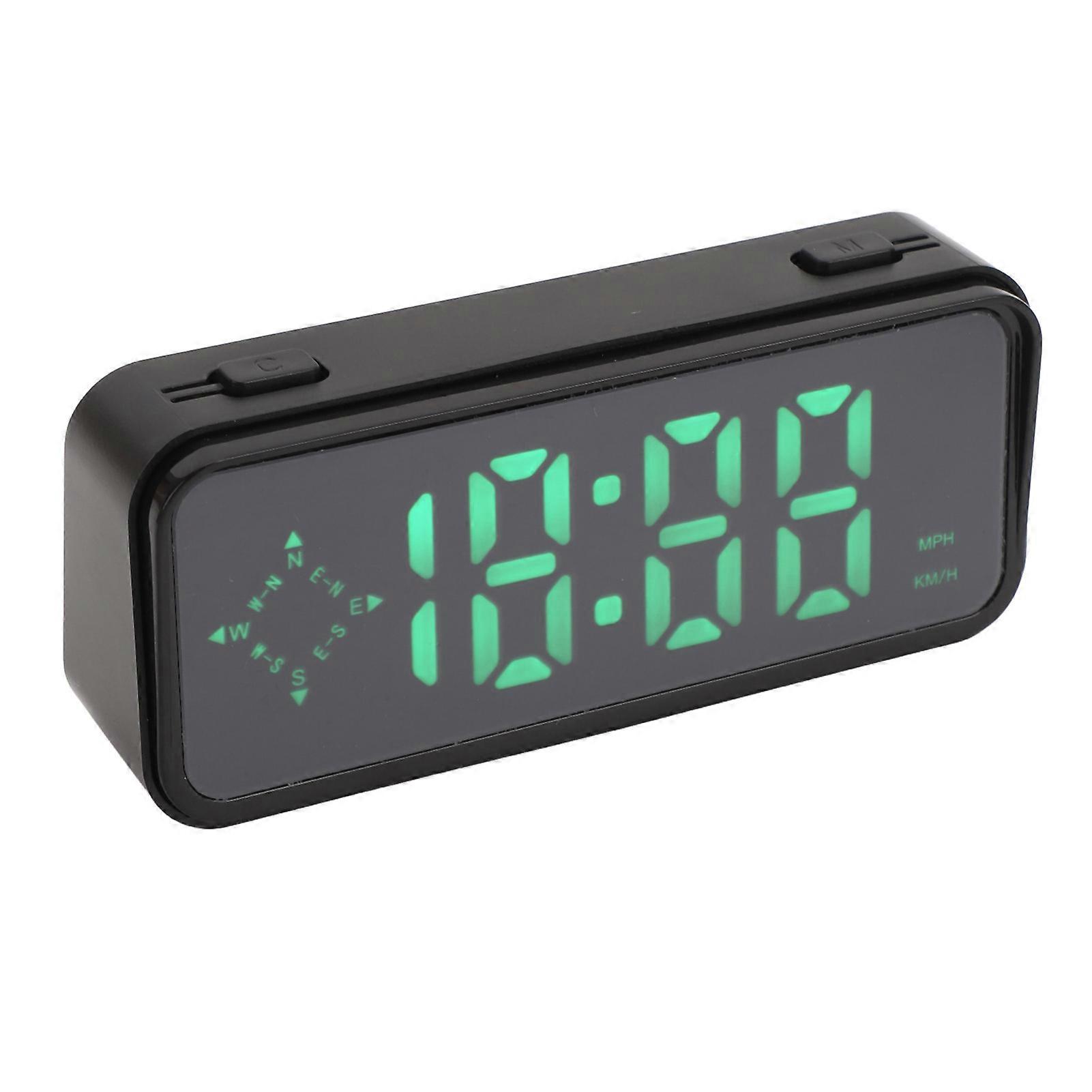 HUD Display Speed Time Travel Direction KMH MPH Overspeed Alarm Digital Speedometer Display for Car Truck SUV Motorcycle