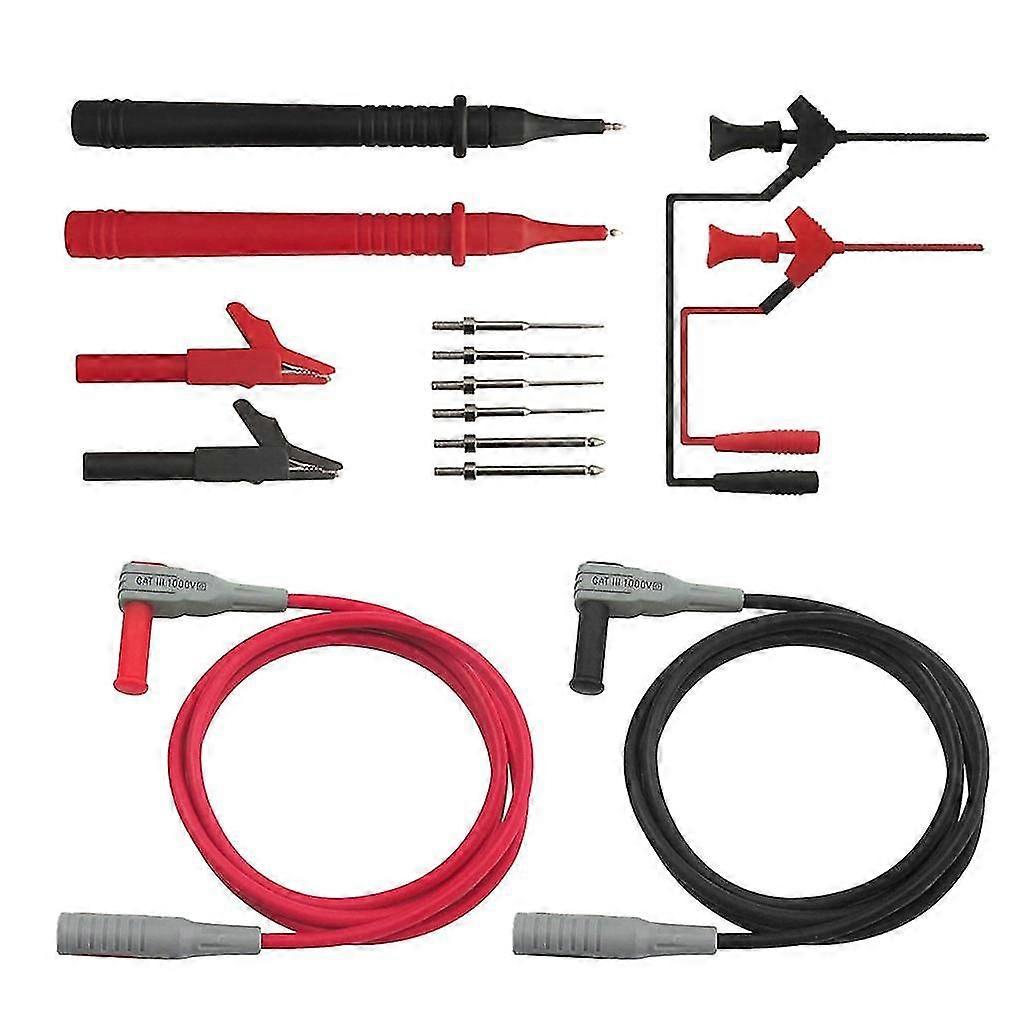 14-in-1 Replaceable Multimeter Test Probe Set Multi Meter Test Lead Kits